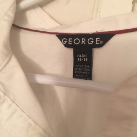 🔴GEORGE Top-BLOUSE Button down Long Sleeve  cuffs - Picture 5 of 5